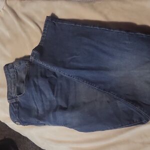 SIZE 18.5 blue jeans, worn once, perfect condition